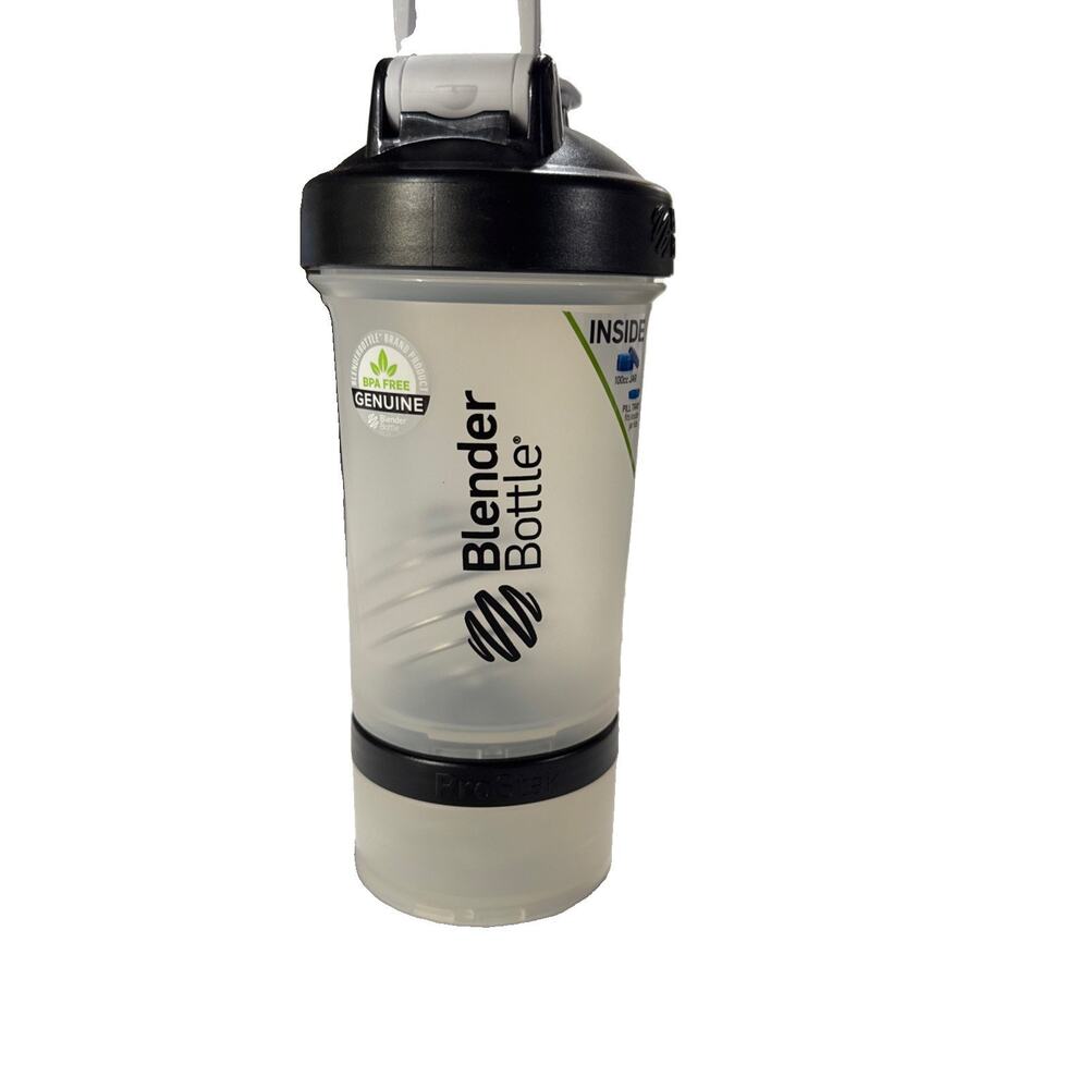 Blender Bottle Shaker Prostak With Pill/Dry Storage For Protein 16 oz loop